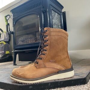 Keen Brown Lace-Up Boots with Sturdy Construction